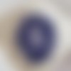 10 boutons résine 4 trous 10 mm bleu marine