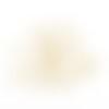 20 anneaux dorés 4 mm acier inoxydable