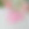50 perles en verre givré 4 mm rose