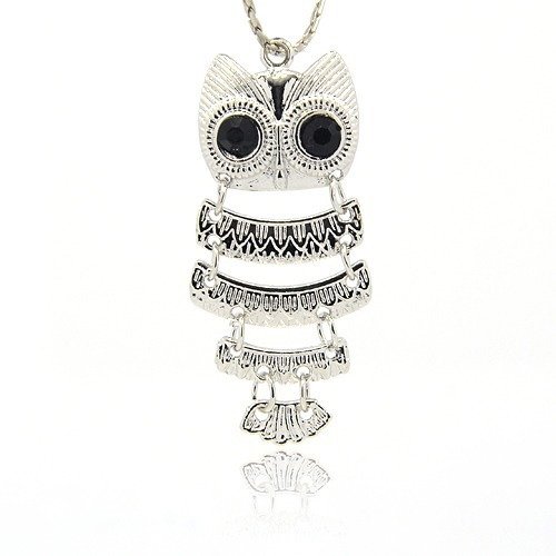 Pendentif métal chouette