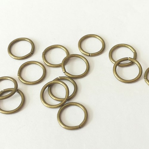 200 anneaux 10 mm bronze