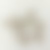 100 anneaux 8 mm argent mat