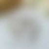 100 anneaux doubles 7 mm argent mat