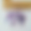 50 sequins pvc violets à reflets 10 mm