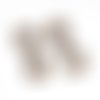 5 liens infini 31 x 13 mm métal bronze