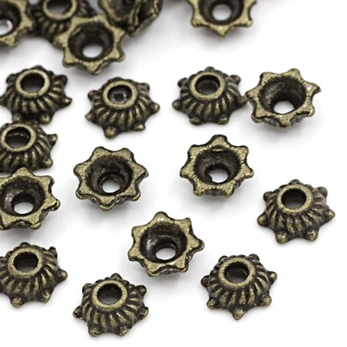 50 coupelles 5 mm bronze