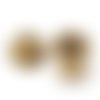 20 coupelles coupole 7 mm doré