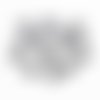 50 coupelles 5 mm argent vieilli