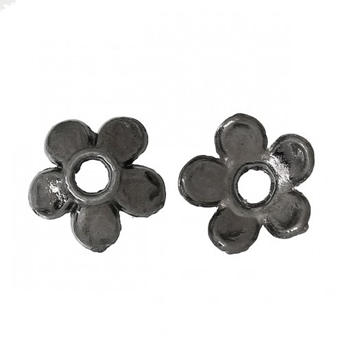 50 coupelles fleur 6.5 mm gunmétal