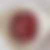 10 boutons résine 4 trous 10 mm bordeaux