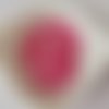 10 boutons résine 4 trous 10 mm fuchsia