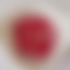 10 boutons résine 4 trous 10 mm rouge