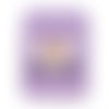 10 etiquettes "joyeux anniversaire" mauves