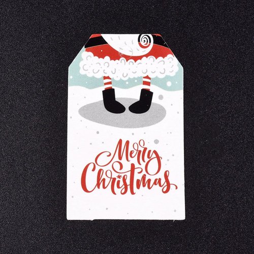 10 etiquettes cadeau père noël dans cheminée