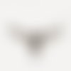 10 connecteurs composant pour collier argent mat
