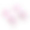 10 etiquettes tissus rose pour vêtements/accessoires bébé