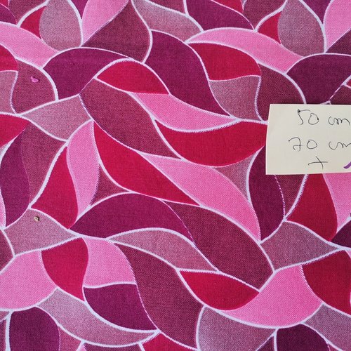 Tissu coton imprimé 50 x 70 cm