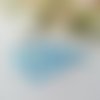 20 perles en verre goutte 10 mm bleu ciel