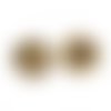 20 coupelles fleur 6 mm doré