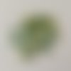 20 perles en verre nacré 8 mm vert 2 tons - fin de série