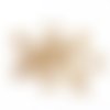 35 coupelles fleur 6 mm doré motif pétale