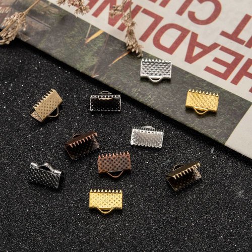 50 fermoirs griffes 10 mm multicolore