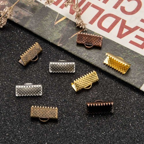 50 fermoirs griffes 13 mm multicolore