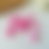 20 perles en verre ronde 8 mm rose vif