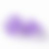 100 coupelles fleur acrylique 12 mm violette