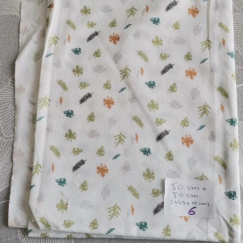 Tissu coton fleurs 50 x 80 cm