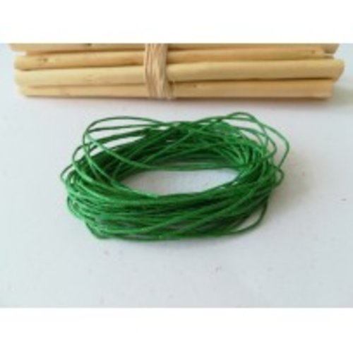 Fil coton ciré citron vert 1 mm x 5 m