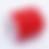 Cordon buna creux caoutchouc 2 mm rouge x 1 m