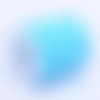 Cordon buna creux caoutchouc 2 mm bleu ciel x 1 m