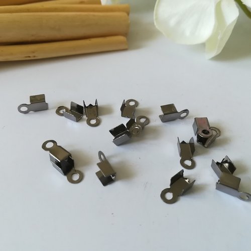 100 embouts serre fil gunmétal 6 x 2 mm