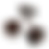 20 fermoirs griffes 6 mm cuivre rouge