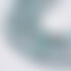 50 perles en verre 4 mm bleues taches multicolores