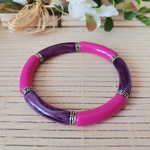 Kit bracelet fil élastique et perles incurvées