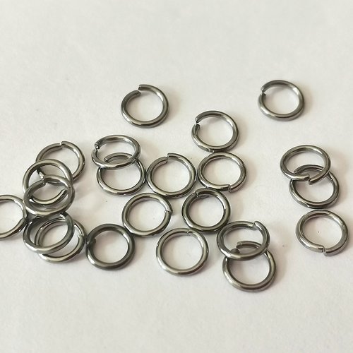 50 anneaux 5 mm gunmétal