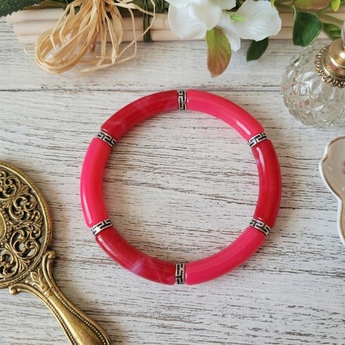 Kit bracelet fil élastique et perles incurvées