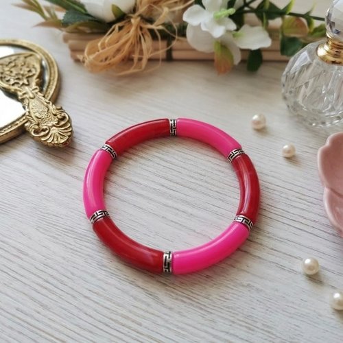 Kit bracelet fil élastique et perles incurvées