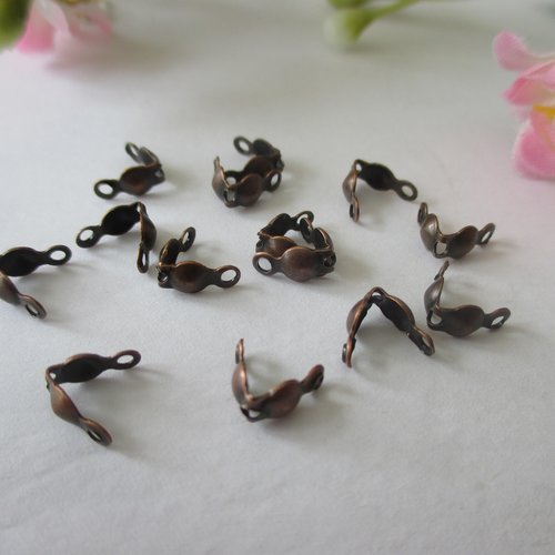 30 caches nœud cuivre rouge 2 trous