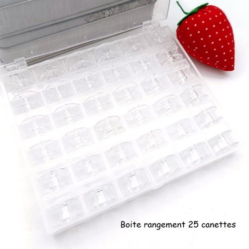 Boite rangement canette et 25 canettes plastiques