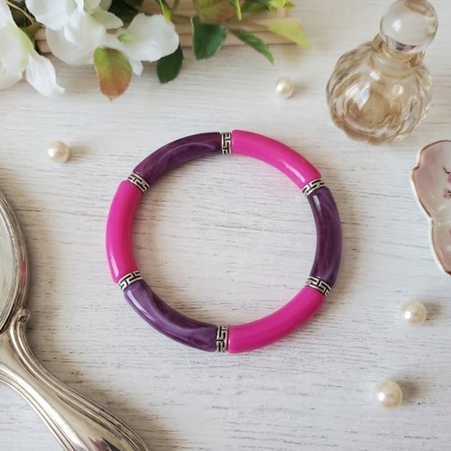 Kit bracelet fil élastique et perles incurvées