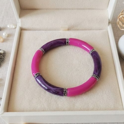 Kit bracelet fil élastique et perles incurvées