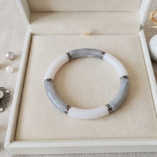 Kit bracelet fil élastique et perles incurvées