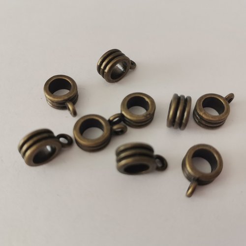 17 bélières 8 mm bronze