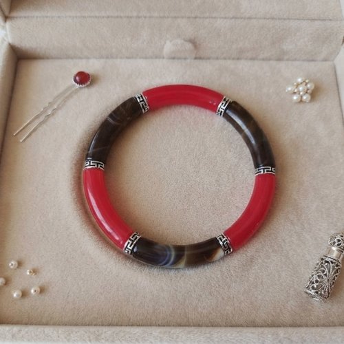 Kit bracelet fil élastique et perles incurvées