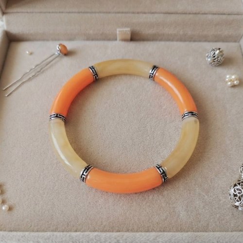 Kit bracelet fil élastique et perles incurvées