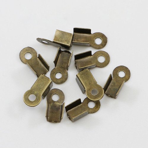 100 embouts serre fil 6 x 3 mm bronze