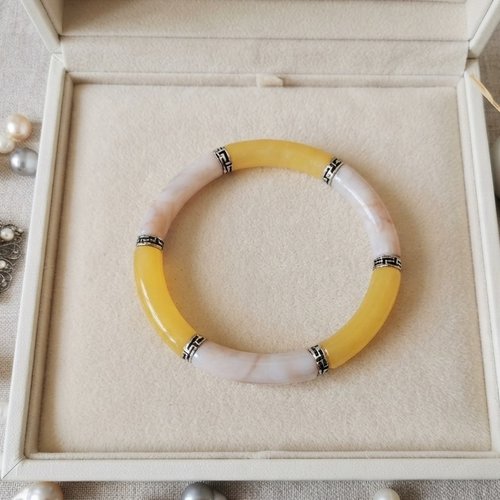 Kit bracelet fil élastique et perles incurvées